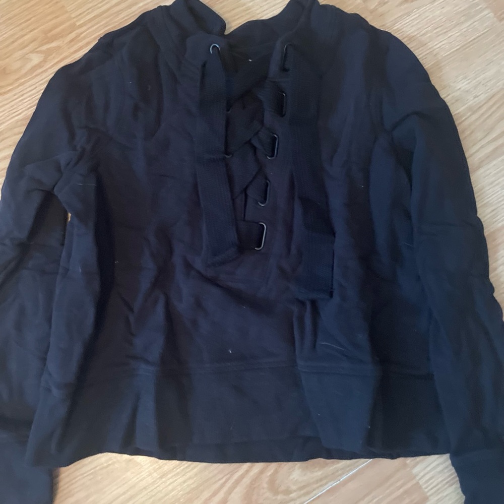 DKNY size small lace up pullover